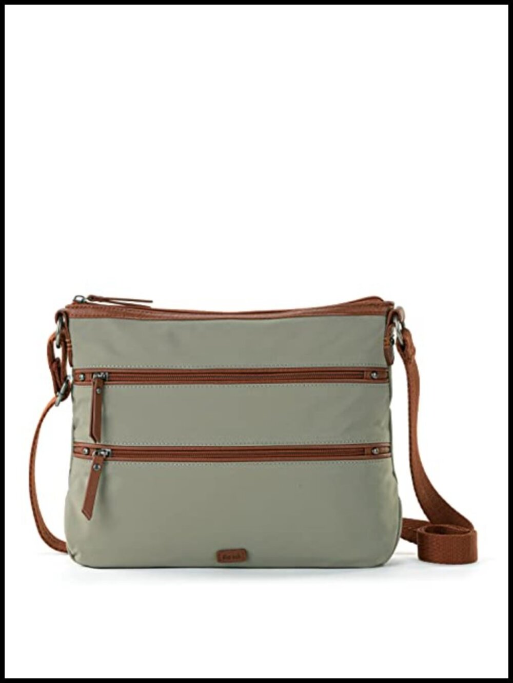Eco Twill Crossbody Purse Adjustable Strap Zipper Travel Bag